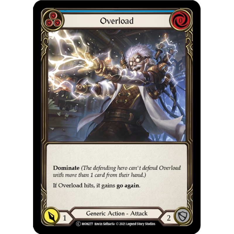 Flesh and Blood Monarch Unlimited C MON277 Overload (Blue) Rainbow