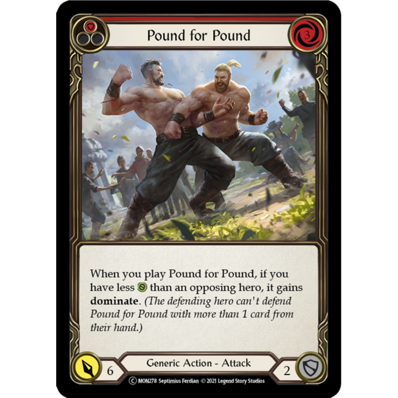 Flesh and Blood Monarch Unlimited C MON278 Pound for Pound (Red) Standard