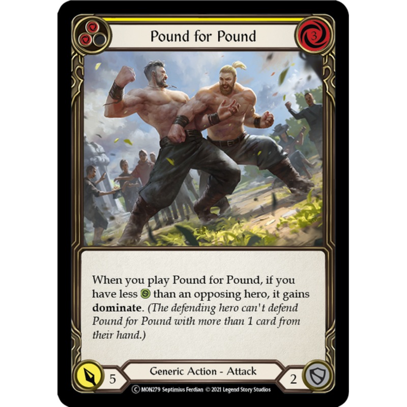 Flesh and Blood Monarch Unlimited C MON279 Pound for Pound (Yellow) Standard