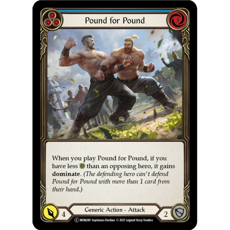 Flesh and Blood Monarch Unlimited C MON280 Pound for Pound (Blue) Standard