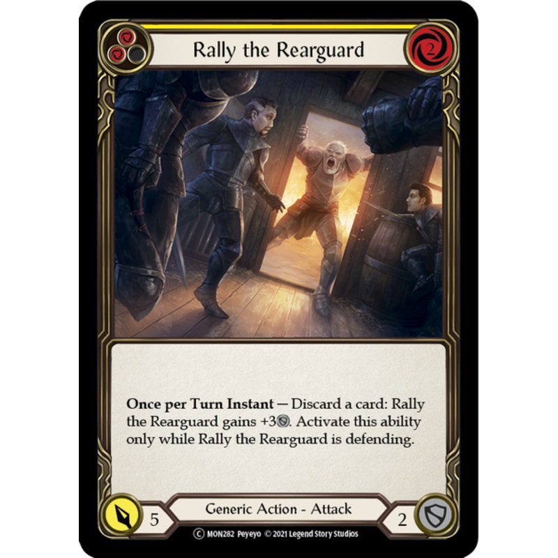 Flesh and Blood Monarch Unlimited C MON282 Rally the Rearguard (Yellow) Rainbow
