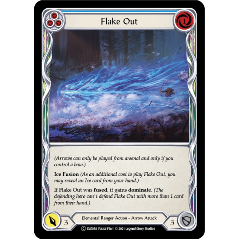 Flesh and Blood Tales of Aria Unlimited C ELE058 Flake Out (Blue) Standard