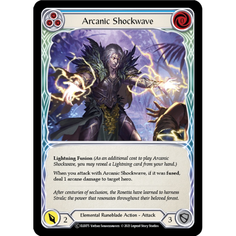 Flesh and Blood Tales of Aria Unlimited C ELE075 Arcanic Shockwave (Blue) Rainbow
