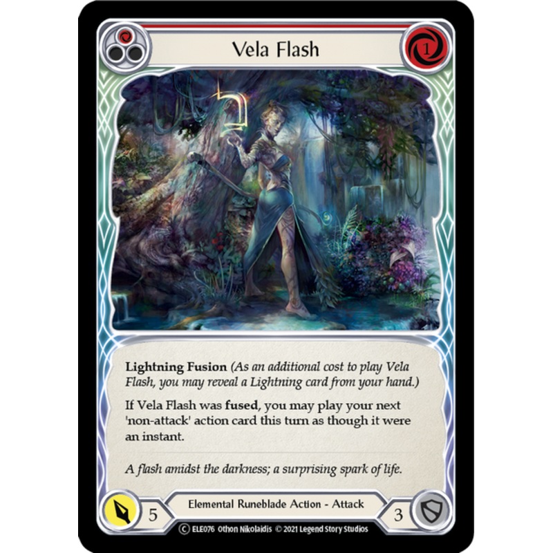 Flesh and Blood Tales of Aria Unlimited C ELE076 Vela Flash (Red) Standard