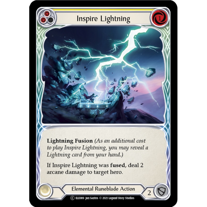 Flesh and Blood Tales of Aria Unlimited C ELE089 Inspire Lightning (Yellow) Standard