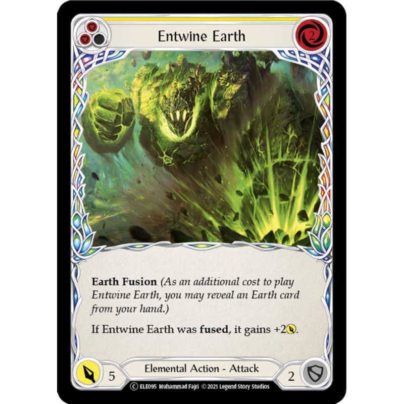 Flesh and Blood Tales of Aria Unlimited C ELE095 Entwine Earth (Yellow) Standard
