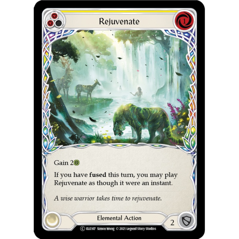 Flesh and Blood Tales of Aria Unlimited C ELE107 Rejuvenate (Yellow) Rainbow