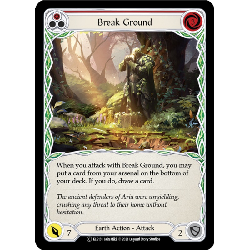 Flesh and Blood Tales of Aria Unlimited C ELE131 Break Ground (Red) Standard