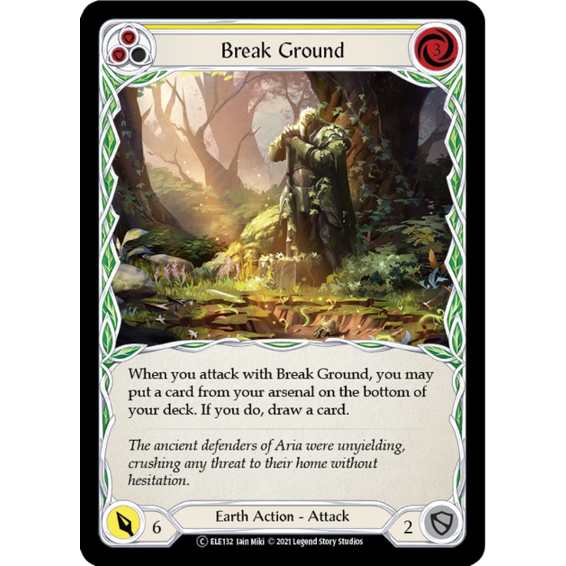 Flesh and Blood Tales of Aria Unlimited C ELE132 Break Ground (Yellow) Rainbow