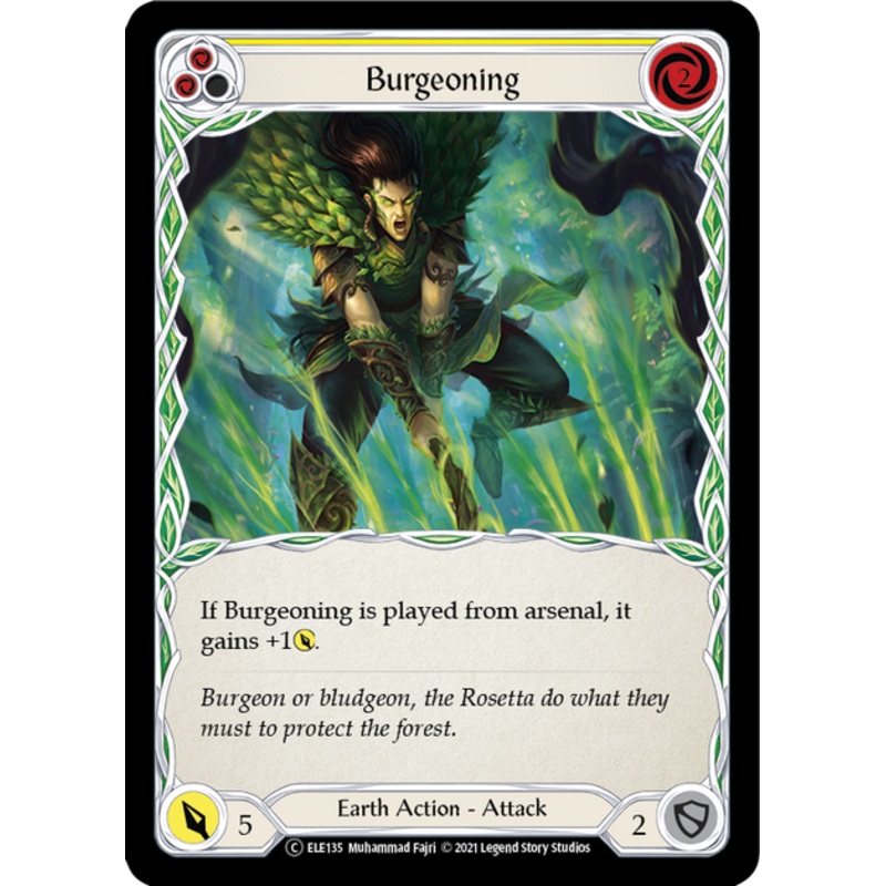 Flesh and Blood Tales of Aria Unlimited C ELE135 Burgeoning (Yellow) Standard