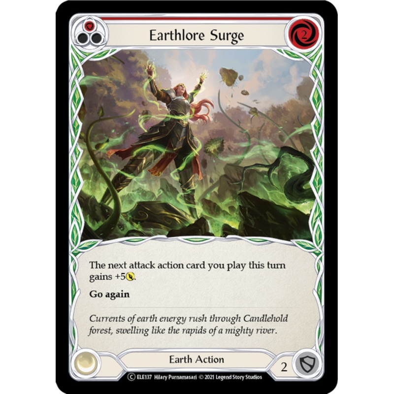Flesh and Blood Tales of Aria Unlimited C ELE137 Earthlore Surge (Red) Standard