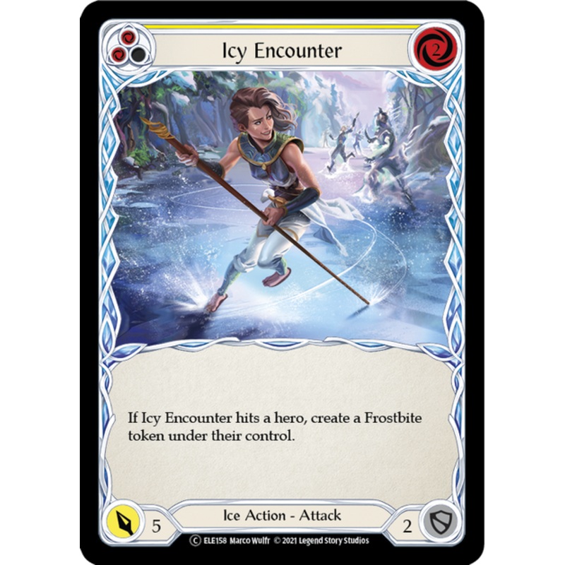 Flesh and Blood Tales of Aria Unlimited C ELE158 Icy Encounter (Yellow) Standard