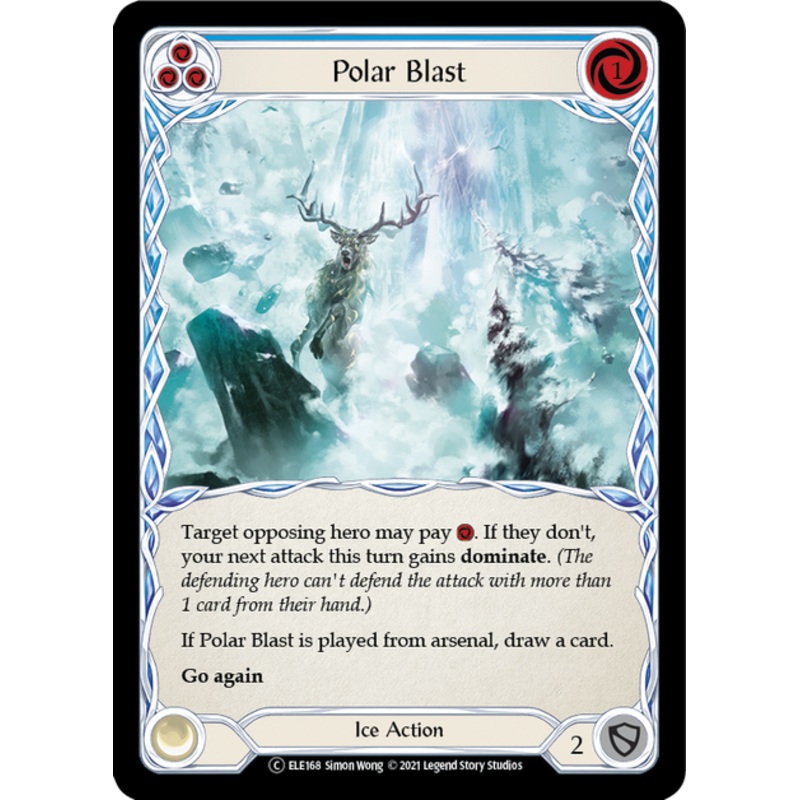 Flesh and Blood Tales of Aria Unlimited C ELE168 Polar Blast (Blue) Standard