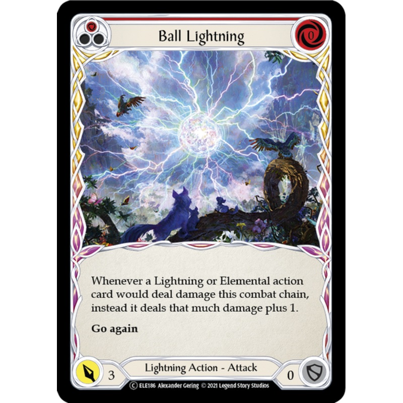 Flesh and Blood Tales of Aria Unlimited C ELE186 Ball Lightning (Red) Standard