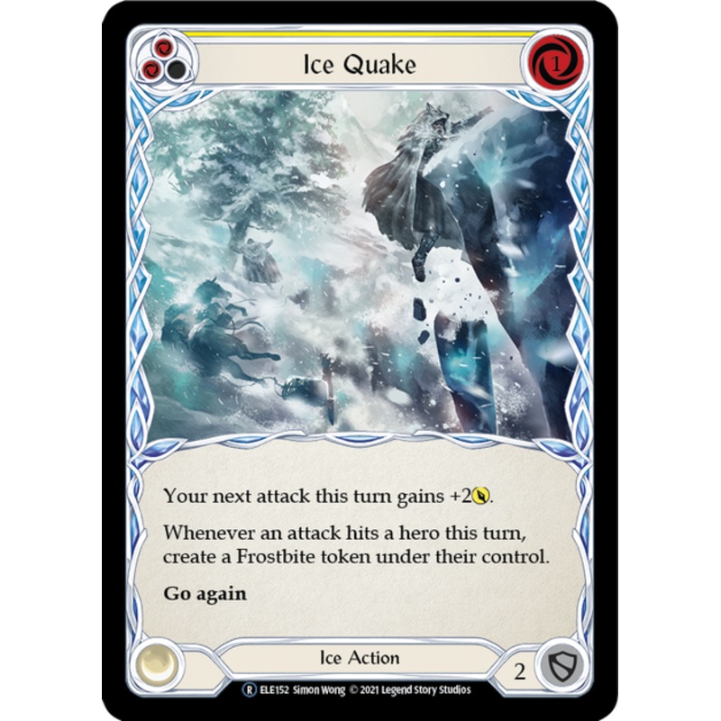 Flesh and Blood Tales of Aria Unlimited R ELE152 Ice Quake (Yellow) Standard