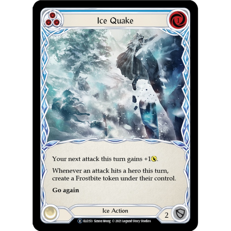 Flesh and Blood Tales of Aria Unlimited R ELE153 Ice Quake (Blue) Standard