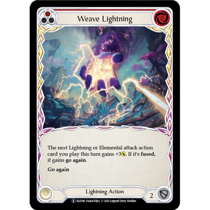 Flesh and Blood Tales of Aria Unlimited R ELE180 Weave Lightning (Red) Rainbow