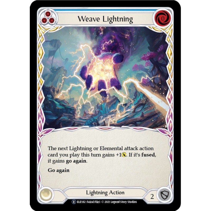 Flesh and Blood Tales of Aria Unlimited R ELE182 Weave Lightning (Blue) Rainbow