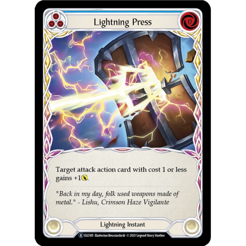 Flesh and Blood Tales of Aria Unlimited R ELE185 Lightning Press (Blue) Rainbow