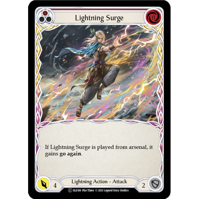Flesh and Blood Tales of Aria Unlimited C ELE189 Lightning Surge (Red) Rainbow