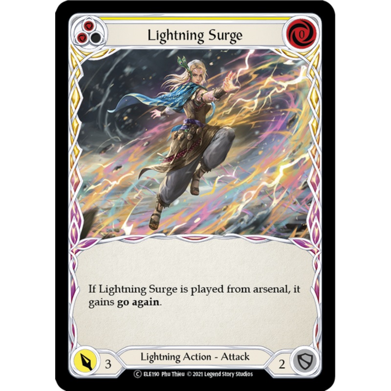Flesh and Blood Tales of Aria Unlimited C ELE190 Lightning Surge (Yellow) Rainbow