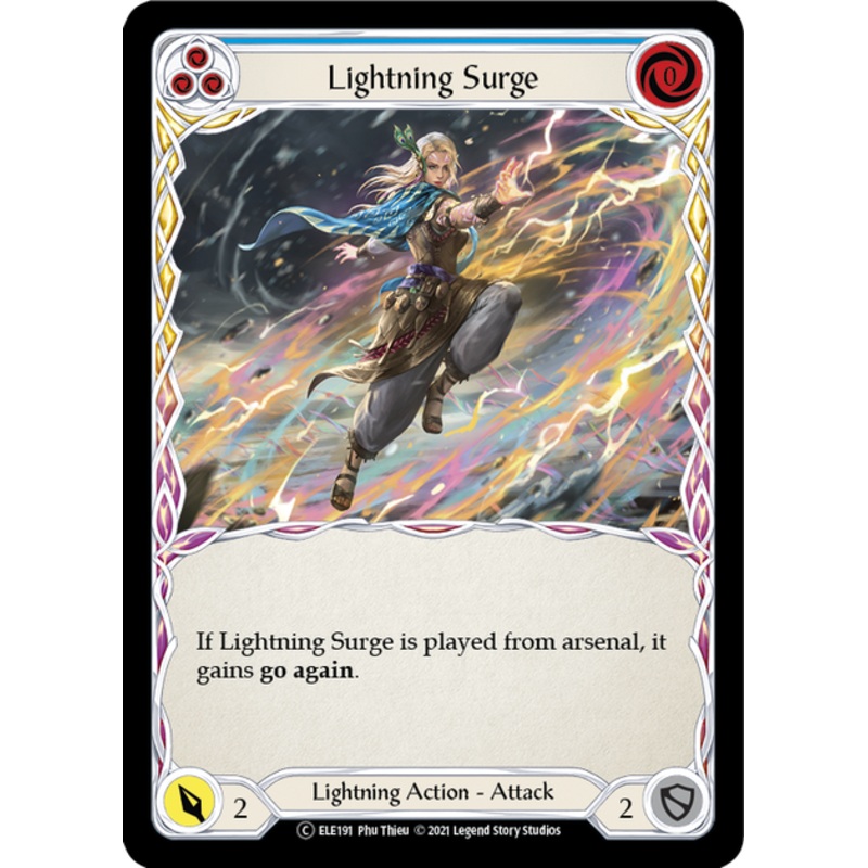 Flesh and Blood Tales of Aria Unlimited C ELE191 Lightning Surge (Blue) Standard