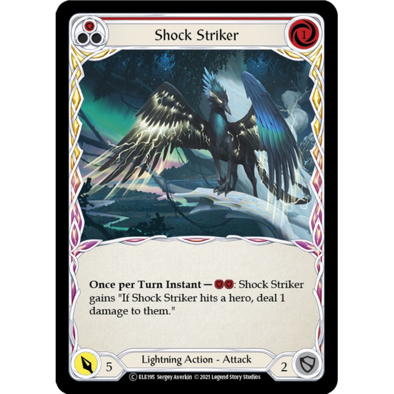 Flesh and Blood Tales of Aria Unlimited C ELE195 Shock Striker (Red) Rainbow