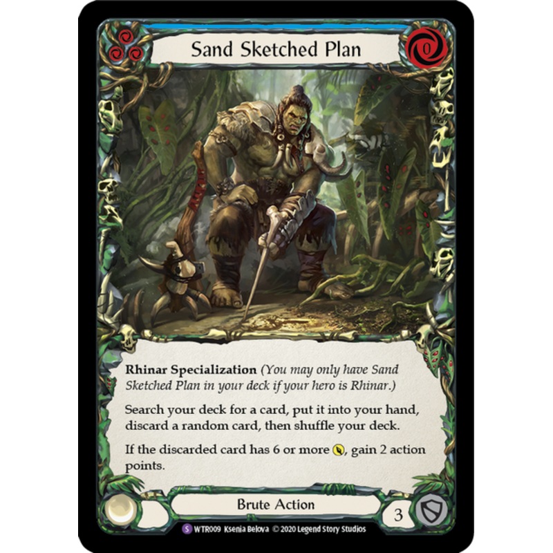 Flesh and Blood Welcome to Rathe Unlimited S WTR009 Sand Sketched Plan Standard