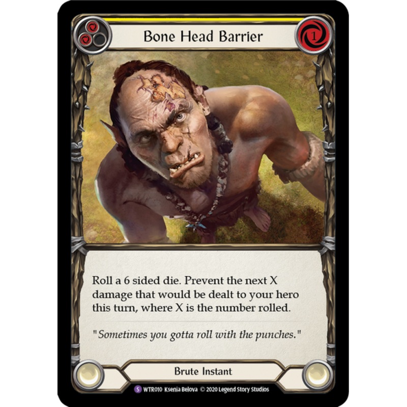 Flesh and Blood Welcome to Rathe Unlimited S WTR010 Bone Head Barrier Rainbow