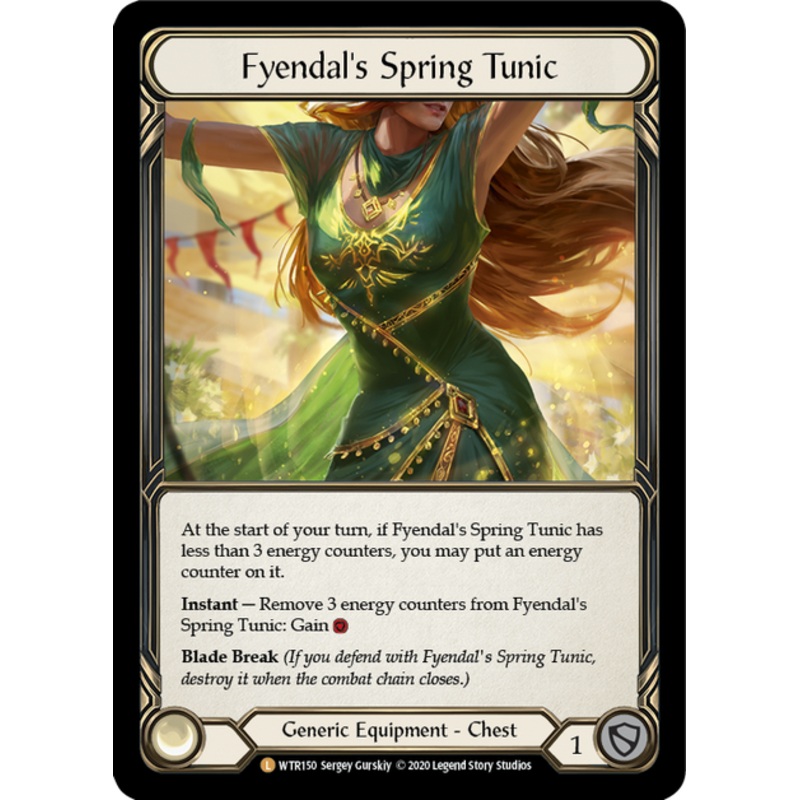 Flesh and Blood Welcome to Rathe Unlimited L WTR150 Fyendal’s Spring Tunic Rainbow