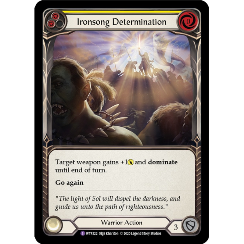 Flesh and Blood Welcome to Rathe Unlimited S WTR122 Ironsong Determination Standard