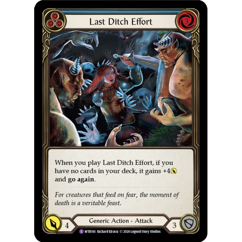 Flesh and Blood Welcome to Rathe Unlimited S WTR161 Last Ditch Effort Standard