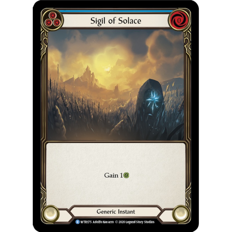 Flesh and Blood Welcome to Rathe Unlimited R WTR175 Sigil of Solace (Blue) Standard