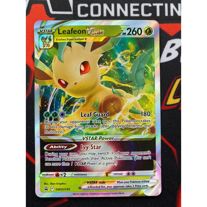 Pokemon Card SWSH Black Star Promos SWSH195 Leafeon Vstar