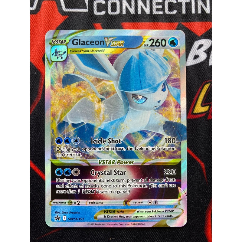 Pokemon Card SWSH Black Star Promos SWSH197 Glaceon Vstar