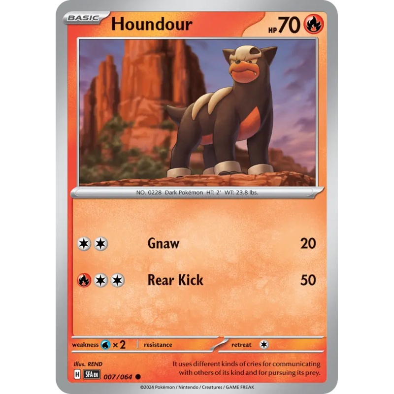 007/064 7/64 Houndour Pokemon Card Shrouded Fable Common *MINT*