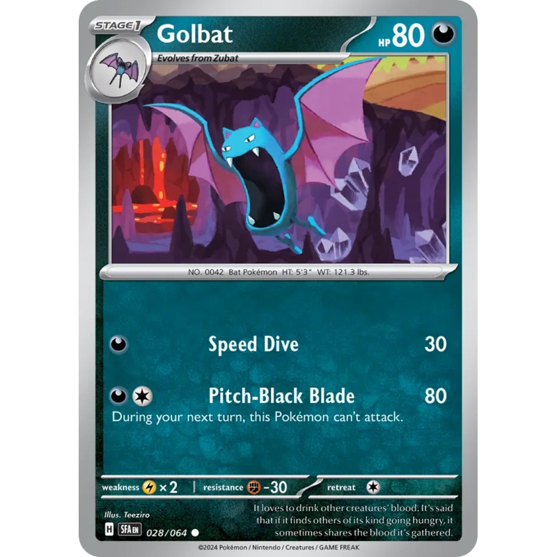 028/064 28/64 Golbat Pokemon Card Shrouded Fable Common *MINT*