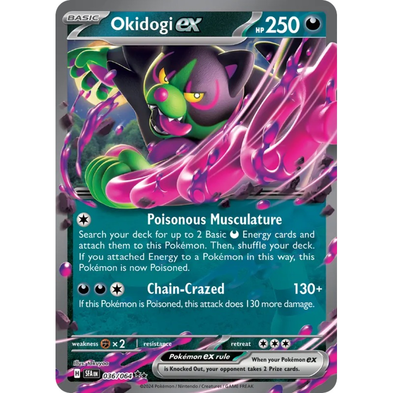 036/064 36/64 Okidogi ex Pokemon Card Shrouded Fable Double Rare *MINT*