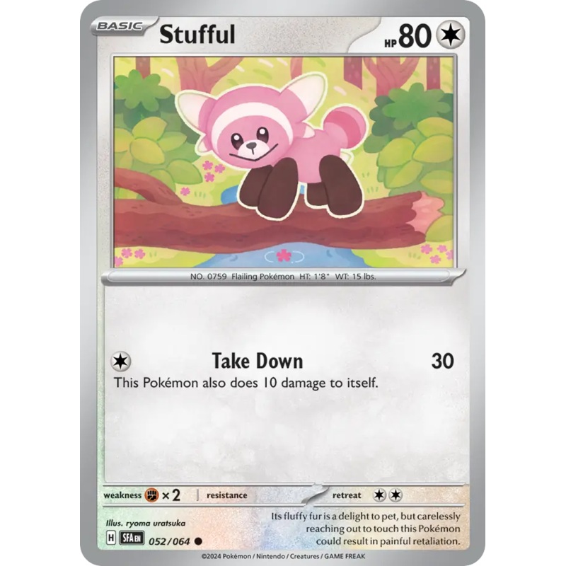 052/064 52/64 Stufful Pokemon Card Shrouded Fable Common *MINT*