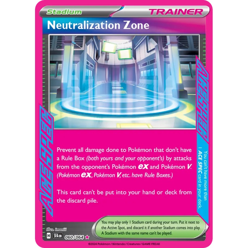 060/064 60/64 Neutralization Zone Pokemon Card Shrouded Fable ACE SPEC Rare Stadium ACE SPEC *MINT*