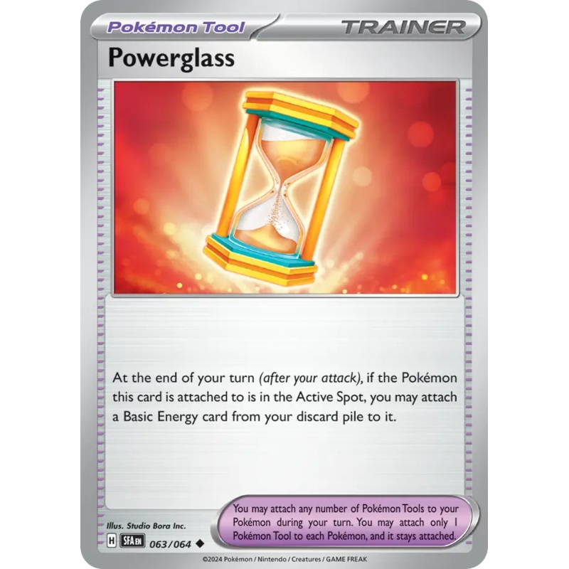 063/064 63/64 Powerglass Pokemon Card Shrouded Fable Uncommon Pokemon Tool *MINT*