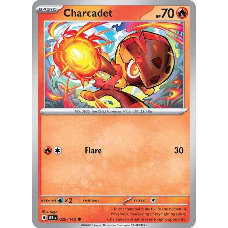 029/142 29/142 Charcadet  Pokemon Card  Stellar Crown Common *MINT*