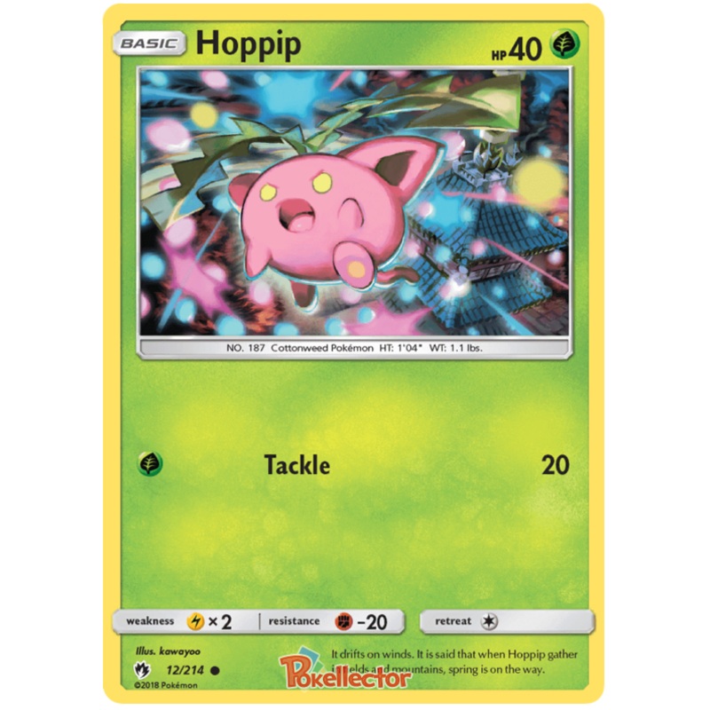 Pokemon Card Lost Thunder 12/214 012/214 Hoppip Common *MINT*