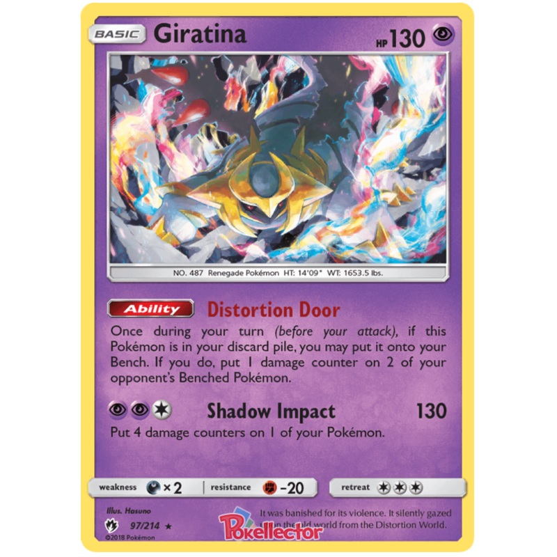 Pokemon Card Lost Thunder 97/214 097/214 Giratina Holo Rare *MINT*
