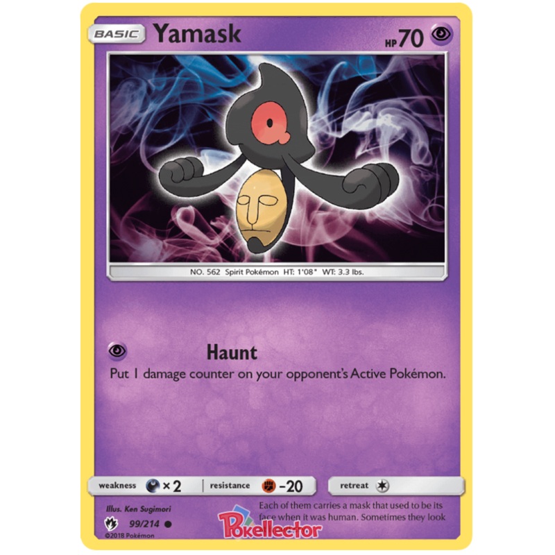 Pokemon Card Lost Thunder 99/214 099/214 Yamask Common *MINT*