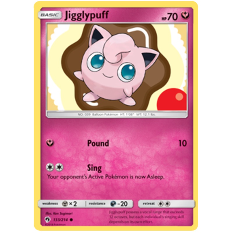 Pokemon Card Lost Thunder 133/214 Jigglypuff Common *MINT*