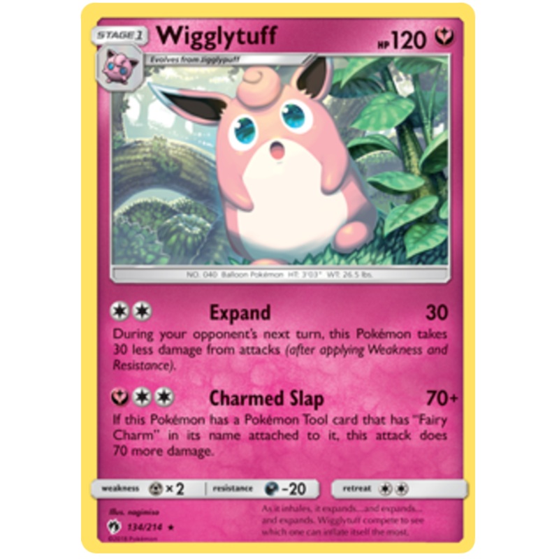 Pokemon Card Lost Thunder 134/214 Wigglytuff Rare *MINT*