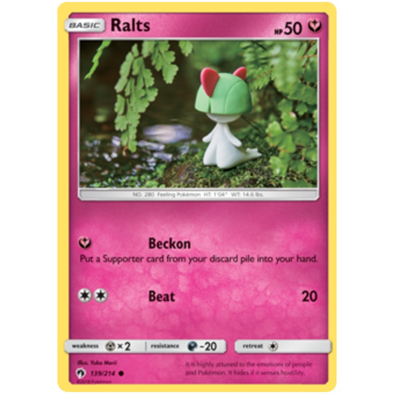 Pokemon Card Lost Thunder 139/214 Ralts Common *MINT*