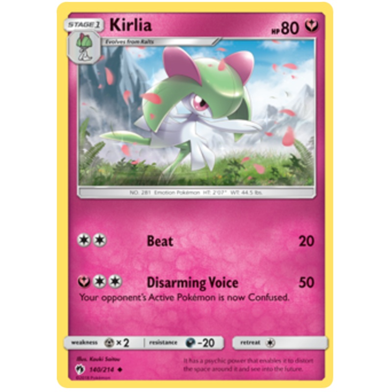 Pokemon Card Lost Thunder 140/214 Kirlia Uncommon *MINT*