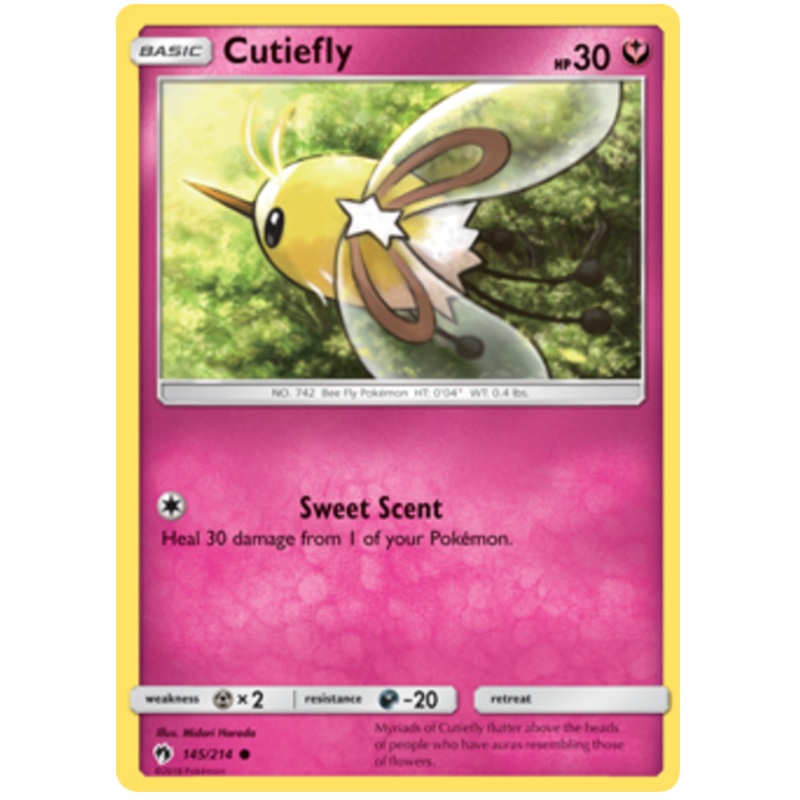Pokemon Card Lost Thunder 145/214 Cutiefly Common *MINT*